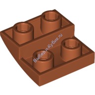 Деталь Лего Скос Изогнутый 2 х 2 Перевернутый Цвет Темно-Оранжевый