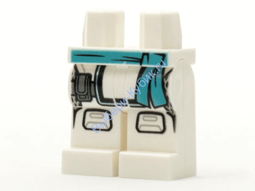 Деталь Лего Ноги С Рисунком Цвет Белый