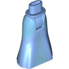 Деталь Лего Ноги С Рисунком Цвет Голубой