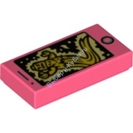 Деталь Лего Плитка 1Х2 "Смартфон" Цвет Коралловый