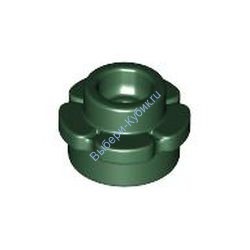 Деталь Лего Пластина Круглая 1 х 1 С Лепестками (5 Лепестков) Цвет Темно-Зеленый