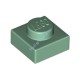 Деталь Лего Пластина 1 х 1 Цвет Песочно-Зеленый