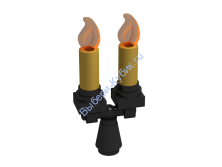 Набор Деталей Лего От Выбери Кубик ПОДСВЕЧНИК Черный  4225