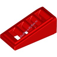 Деталь Лего Скос 2 х 1 х 2/3 С 4 Прорезями Цвет Красный