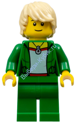 Минифигурка Лего Сити - Саксофонист - Женщина