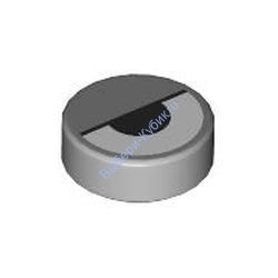 Деталь Лего Плитка Круглая 1 х 1 С Рисунком Цвет Светло-Серый