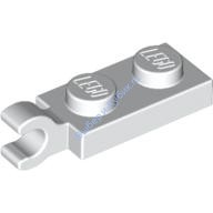 Деталь Лего Пластина 1 х 2 С Горизонтальной Защелкой На Конце Цвет Белый