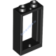 Деталь Лего Окно 1 х 2 х 3 Плоский Перед Цвет Черный