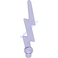 Деталь Лего Волновая Угловая Молния Цвет Прозрачно-Фиолетовый