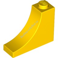 Деталь Лего Арка 1 х 3 х 2 Обратная Цвет Желтый