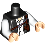 Деталь Лего Торс С Рисунком Цвет Черный