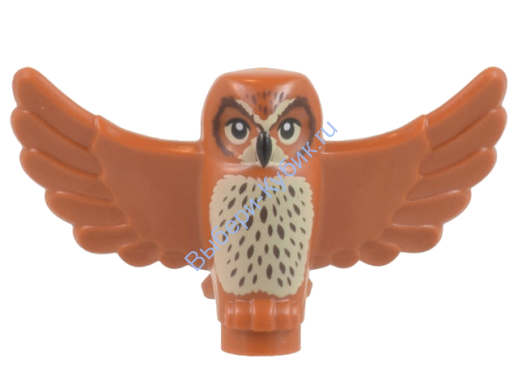 Деталь Лего Сова Летящая Цвет Темно-Оранжевый