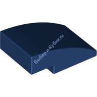Деталь Лего Скос Закругленный 3 х 2 Без Штырьков Цвет Темно-Синий