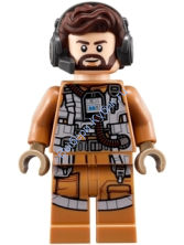 Минифигурка Лего Звёздные Войны-Resistance Speeder Pilot (Nodin Chavdri)