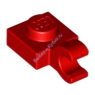 Деталь Лего Пластина 1 х 1 С Горизонтальной Защелкой Цвет Красный