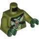 Деталь Лего Торс С Рисунком Цвет Оливковый Зеленый