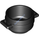 Деталь Лего Котел 3 х 3 х 1 & 3/4 С Ручками Цвет Черный
