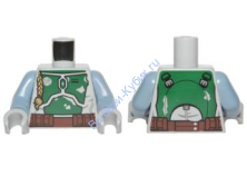 Деталь Лего  Торс Цвет Светло-Серый 