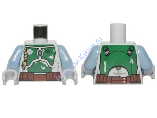 Деталь Лего  Торс Цвет Светло-Серый 