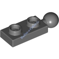Деталь Лего Пластина 1 х 2 С Шаром На Конце Цвет Темно-Серый