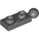 Деталь Лего Пластина 1 х 2 С Шаром На Конце Цвет Темно-Серый
