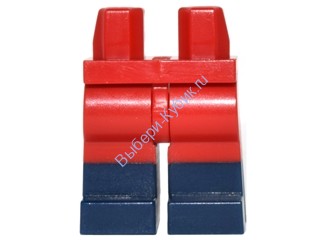 Деталь Лего Ноги С Рисунком Цвет Красный