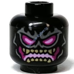 Деталь Лего Голова Минифигурки Цвет Черный