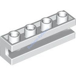 Деталь Лего Кубик Модифицированный 1 х 4 С Углублением Цвет Белый