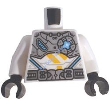 Деталь Лего Торс С Рисунком Цвет Белый