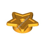 Деталь Лего Звезда С Креплением На Штырек Цвет Ярко-Светло-Оранжевый