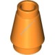 Деталь Лего Конус 1 х 1 С Верхним Пазом Цвет Оранжевый