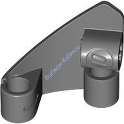 Деталь Лего Техник Панель #10 3 x 3 Правая Цвет Темно-Серый