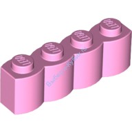 Деталь Лего Кубик Модифицированный 1 х 4 Бревно Цвет Ярко-Розовый