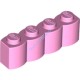 Деталь Лего Кубик Модифицированный 1 х 4 Бревно Цвет Ярко-Розовый