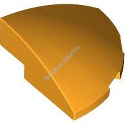 Деталь Лего Кубик Скошенный Закругленный 3 х 3 Угол Цвет Ярко-Светло-Оранжевый