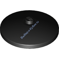 Деталь Лего Тарелка (Радар) 4 х 4 Перевернутая С Закрытым Штырьком Цвет Черный