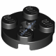 Деталь Лего Пластина Круглая 2 х 2 С Отверстием Под Ось Цвет Черный