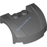 Деталь Лего Автомобильное Крыло 3 х 4 х 1 С Изгибом Цвет Темно-Серый