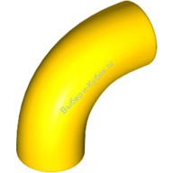 Деталь Лего Кубик Круглый 1 х 1 D. Градусов - Без Шляпки - Тип 2 - С Отверстием Под Ось Цвет Желтый