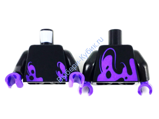 Деталь Лего Торс С Рисунком Цвет Черный