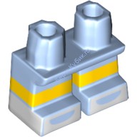Деталь Лего Ноги Короткие С Рисунком Цвет Ярко-Светло-Голубой