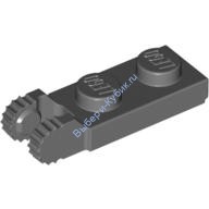 Деталь Лего Петля Пластина 1 х 2 C 2 Пальцами Цвет Темно-Серый