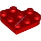 Деталь Лего Пластина Круглая 3 х 3 в Форме Сердца Цвет Красный