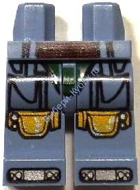 Деталь Лего Ноги С Рисунком Цвет Песочно-Голубой