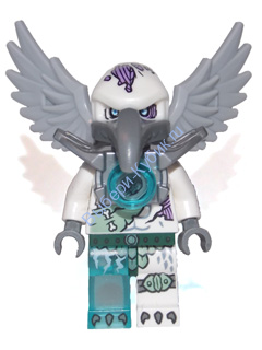 Минифигурка Лего Легенды Чимы Voom Voom - Flat Silver Armor