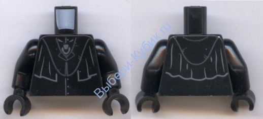 Деталь Лего Торс С Рисунком Цвет Черный