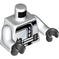 Деталь Лего Торс С Рисунком Цвет Белый