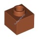 Деталь Лего Кубик Модифицированный 1 х 1 х 2/3 С Открытым Штырьком Цвет Темно-Оранжевый