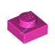 Деталь Лего Пластина 1 х 1 Цвет Темно-Розовый