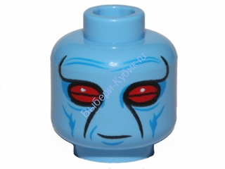 Деталь Лего Голова Минифигурки Цвет Голубой